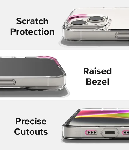Vista 7 de Ringke Air - Funda delgada pero resistente, compatible con iPhone 14 de 6.1 pulgadas, transparente, flexible, ligera, delgada, transparente