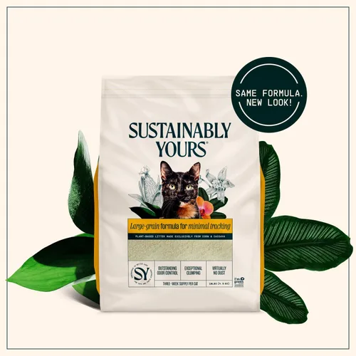 Vista 7 de Sustainably Yours Arena para gatos, fórmula de grano grande 10 libras
