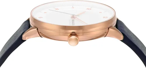 Vista 2 de Skagen Reloj minimalista de acero inoxidable para mujer