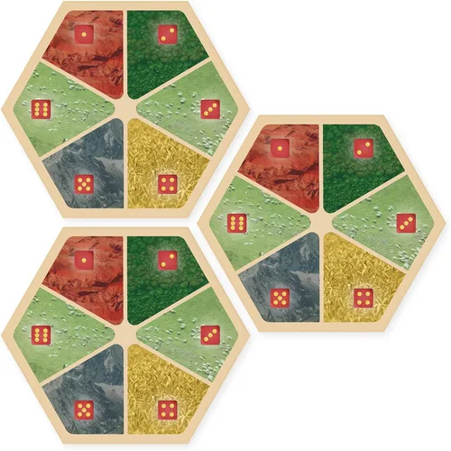 Vista 9 de Amalgam Escenario Hexagonal de Reemplazo Multi-Recurso compatible con Los Colonos de Catan de Catan, Seafarers, Cities and Knights y Expansiones