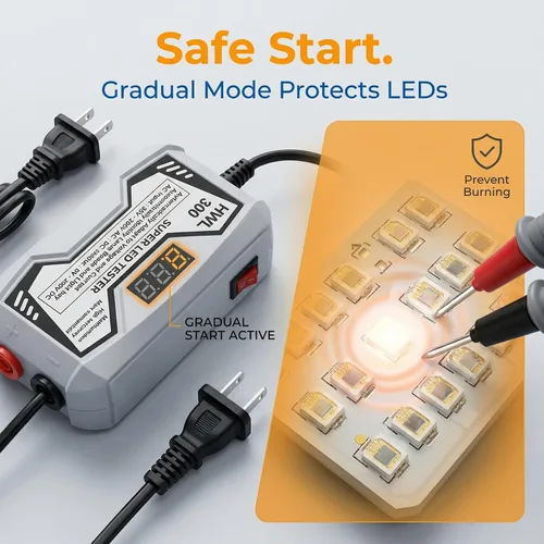 Vista 5 de Super LED probador lámpara tira de cuentas TV retroiluminación reparación inspección prueba probador de luz LED probador de retroiluminación LED