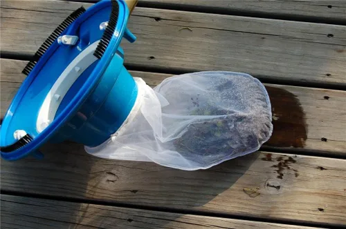 Vista 4 de Aquatix Pro Repuesto de bolsa de malla fina de alta calidad con cable de tracción y bloqueo para aspiradora de hojas de piscina, comedor, atrapador