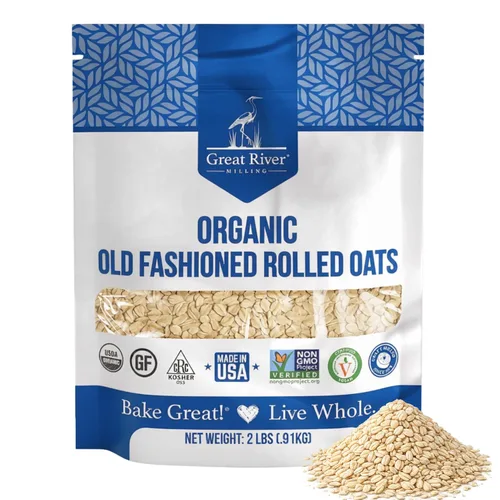 Vista 11 de Great River Milling Avena enrollada orgánica a la antigua, 5 lb