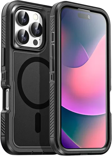 Vista 34 de AICase Funda para iPhone 13 Pro Max [compatible con Magsafe], protección magnética resistente contra caídas, cuerpo completo, a prueba de golpes, a