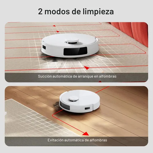 Vista 8 de Yeedi C12 Plus Robot aspiradora y trapeador, succión fuerte de 8000 Pa, almacenamiento de polvo de 7 semanas, contenedor de polvo sin bolsa