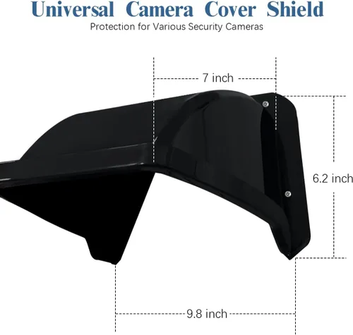 Vista 7 de Cubiertas universales para cámaras de seguridad, protección contra sol y lluvia, techo protector impermeable para cámaras Bullet y Dome, cubierta