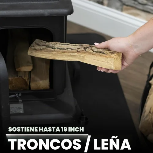 Vista 10 de Estufa de Madera de Cleveland Iron Works, Tasa de Quema Única, Modelo Erie