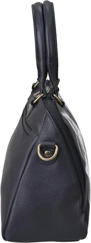 Vista 7 de Anna by Anuschka Women's Hand-Painted Leather Wide Organizer Satchel