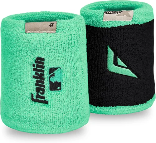 Vista 14 de Franklin Sports Pulseras MLB Xvent - Béisbol + Softbol - 4 pulgadas - Transpirable + Duradero rojo y gris