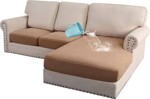 Vista 20 de H.VERSAILTEX Fundas elásticas para sillones, fundas de cojín de sofá, fundas elásticas 100% impermeables, con tela gruesa de doble forro polar