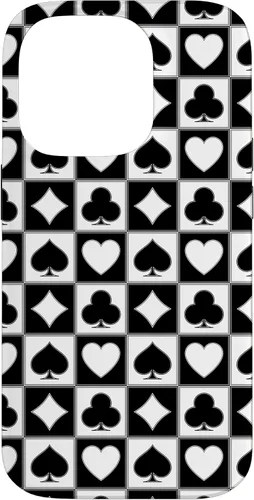 Vista 17 de Playing Card Suit, Hearts, Spades, Diamonds, Clubs, Poker Case for iPhone 17