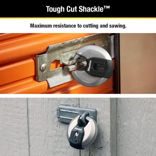 Vista 3 de Master Lock M50XD Magnum Candado de Disco de Acero Inoxidable de Servicio Pesado con Llave