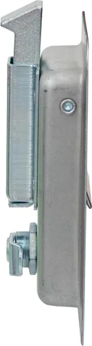 Vista 3 de Buyers Products L3980 cierre de paleta de bloqueo rectangular de un solo punto, resistente a la corrosión de acero inoxidable con junta instalada