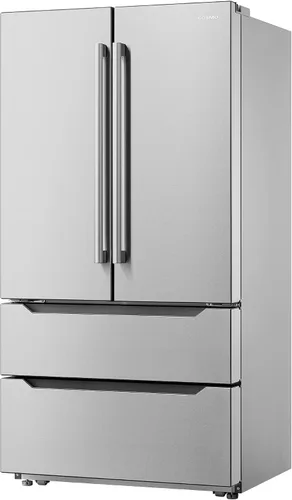 Vista 7 de 36 in. Lumin Coll 22.5 cu. ft. Refrigerador de puerta francesa, acero