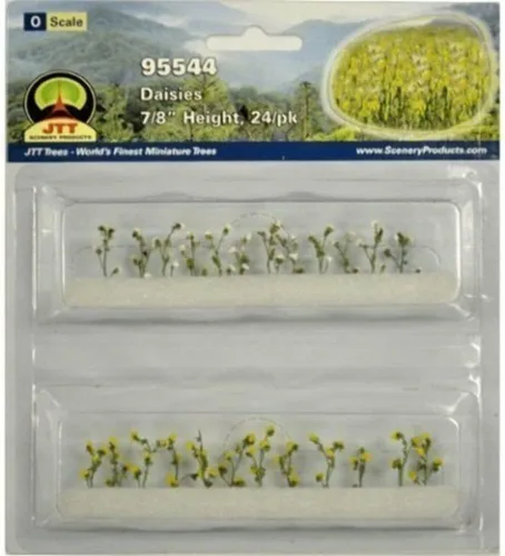 Vista 2 de Plantas Con Flores Margaritas O Escala Hobby Tren Escenarios