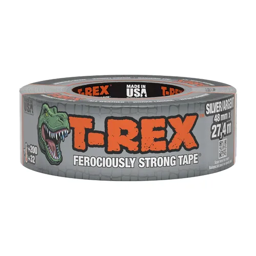 Vista 3 de T-REX Cinta adhesiva extra ancha, 2.83 pulgadas x 25 yardas, gris plomizo Pavonado
