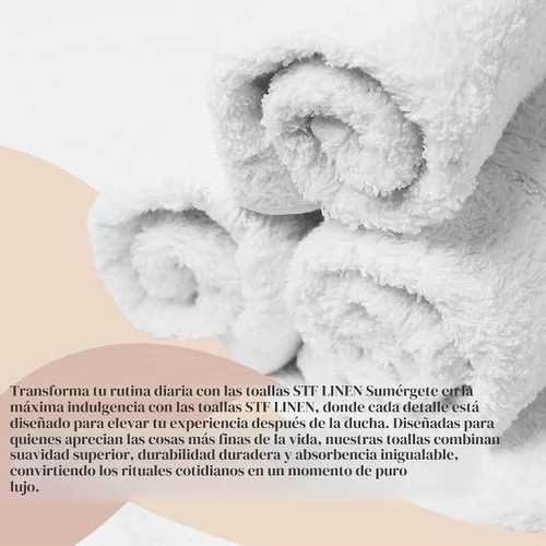 Vista 5 de Paquete de 24 toallas de baño de algodón blancas de 22 x 44 pulgadas, ligeras, de secado rápido, de grado comercial