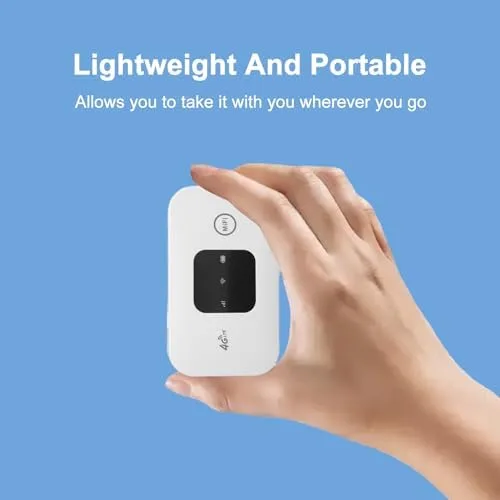 Vista 4 de Hotspot móvil, enrutador portátil de viaje soporta 10 usuarios al mismo tiempo, dispositivo de bolsillo con batería grande de 2100 mAh