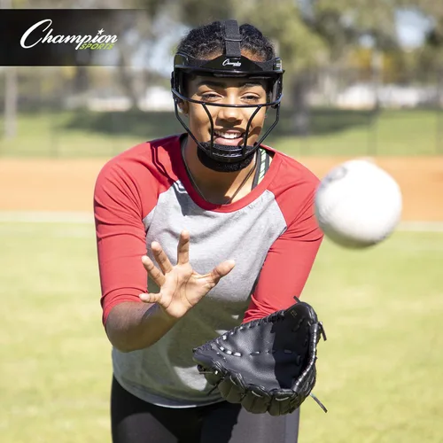 Vista 8 de Champion Sports Máscara facial de sóftbol de acero – Máscara de campo duradera para jóvenes y adultos, protección para jugar en interiores