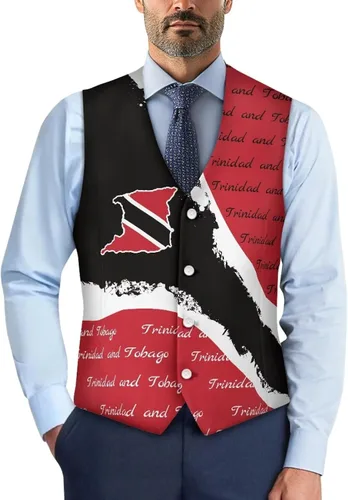 Vista 13 de TODIYADDU Chaleco de cuello en V para hombre, chaquetas de traje sin mangas Maple Leaf