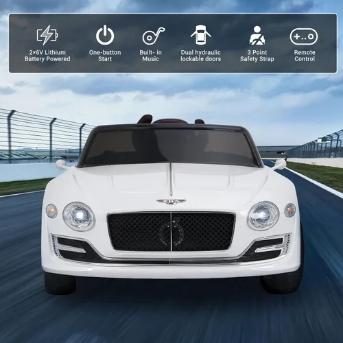 Vista 10 de Auto Bentley con licencia de 12 V con control remoto para niños Verde