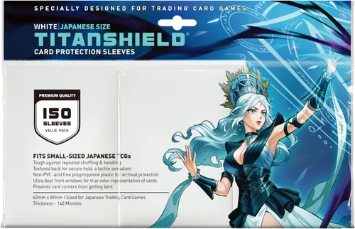Vista 26 de TitanShield (150 mangas) tamaño pequeño japonés, fundas para tarjetas de comercio para Yu-Gi-Oh, Pelea de cartas Vanguard & More Verde