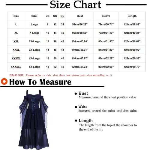 Vista 2 de SHOPESSA Disfraz medieval para mujer, manga de mariposa, vestido maxi con hombros descubiertos, vestido de corsé steampunk para mujer, ropa gótica