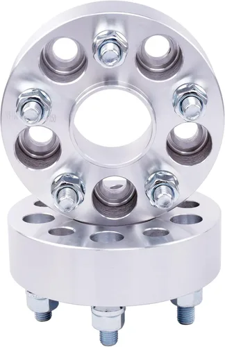 Vista 6 de 4 espaciadores de rueda centrados 5x115 de 1.5 pulgadas con pernos de 0.551 x 0.059 in de orificio del cubo de 2.815 in compatibles con Dodge 5 Lug