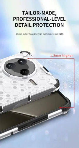 Vista 4 de Funda compatible con Vivo iQOO Neo 4G V1914A, compatible con Vivo S1 4G 1907 protección de cámara anticaída, PC duro + TPU, funda de teléfono 2