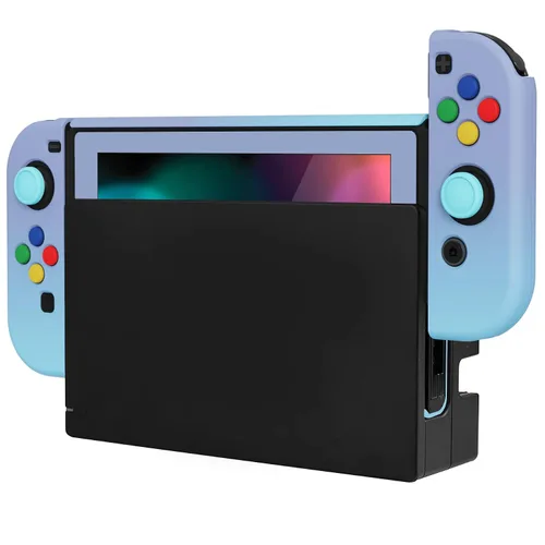 Vista 89 de PlayVital AlterGrips Ergonomic Grips Cover for Nintendo Switch, [2 Design] Interchangeable Comfort Dockable Protective Case with Screen Protector &