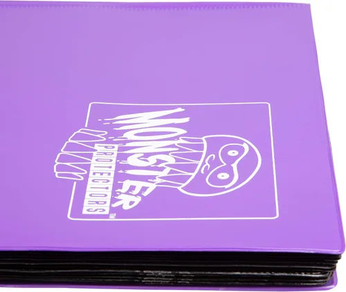 Vista 8 de Monster Binder - Álbum de tarjeta coleccionables, 9 bolsillos para tarjetas, retiene 360 de Yugioh, Magic, y Pokémon, Púrpura mate Morado mate