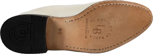 Vista 5 de Botin Charro La Barca 500 Tradicional Botines Cuero Color Hueso
