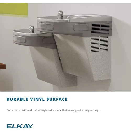 Vista 5 de Elkay LZS8L Fuente de agua ADA filtrada individual, enfriada, granito gris claro, 120V