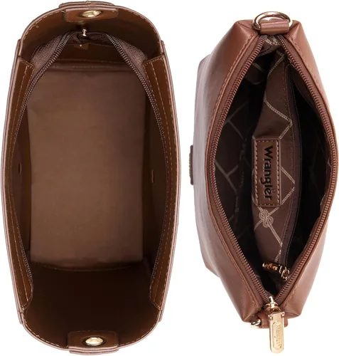 Vista 5 de Wrangler - Bolso bandolera con inserto organizador para mujer