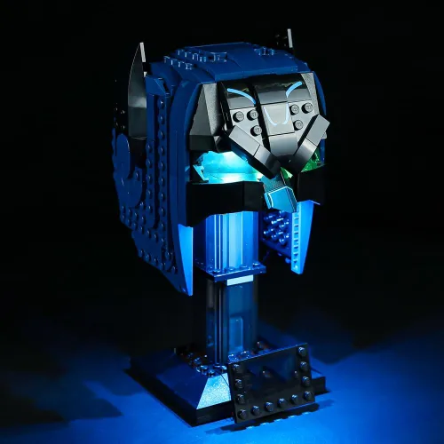 Vista 5 de Kit de luces LED compatible con Lego 76238, kit de iluminación de construcción para (Batman Cowl). (Solo kit de luz Led) (versión clásica)