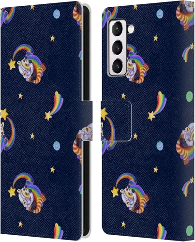Vista 240 de Head Case Designs Officially Licensed Carla Morrow Colorful Space Dice Patterns Leather Wallet Case Compatible with Samsung Galaxy A07 4G