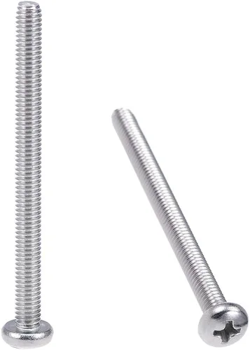 Vista 9 de uxcell Tornillos de máquina M4x5mm Pan Phillips Tornillo de cabeza cruzada 304 pernos de sujeción de acero inoxidable 20 piezas