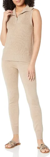 Vista 3 de The Drop Tenley Suéter sin mangas con media cremallera para mujer