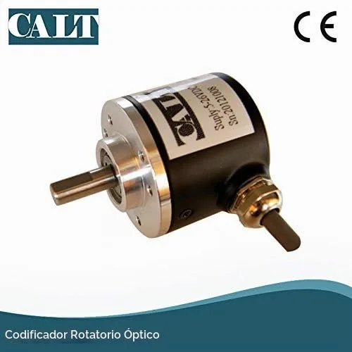 Vista 3 de CALT Codificador de eje de 0.236 in 2000 PPR Pushpull HTL Conductor de línea Salida universal Señal de 6 vías 5-26Vdc Suministro
