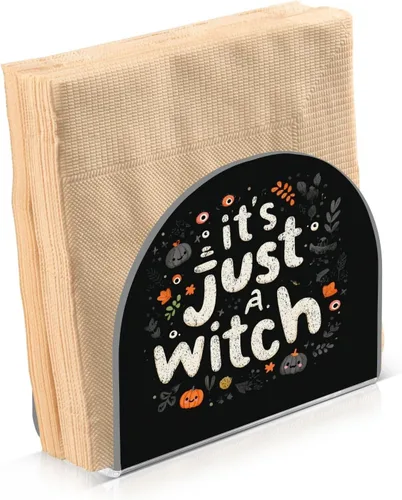 Vista 15 de Servilletero de otoño de gnomo negro para mesa, dispensadores de pañuelos acrílicos, servilleteros de cóctel para bodas, fiestas, eventos