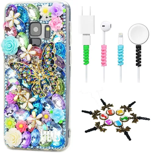 Vista 27 de Bling Case SSSGCDwCPSeries-41 - Funda con diseño 3D hecho a mano, 100 + cristales brillantes