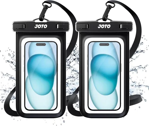 Vista 23 de JOTO Funda universal impermeable de hasta 7 pulgadas para iPhone 17 Air 16 15 14 13 12 11 Plus Pro Max, IPX8 bolsa seca para teléfono celular XR X