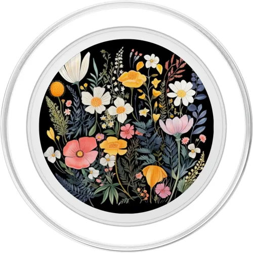 Vista 2 de Ramo de flores silvestres Boho Floral Hojas Acuarela Flor Lindo PopSockets MagSafe PopGrip para iPhone