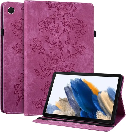 Vista 10 de Funda para Samsung Galaxy Tab S5e 10.5 2019 Modelo SM-T720/T725/T727, funda delgada de piel sintética con soporte multiángulo y soporte