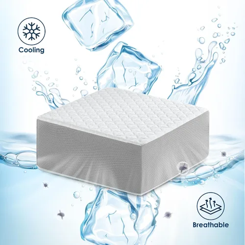 Vista 2 de Kehangte Almohada de cubo refrescante para dormir de lado, almohada cuadrada de espuma viscoelástica para dormir de lado, firme y suave apoyo