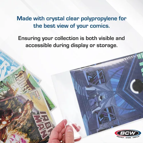Vista 4 de BCW: Bolsas de cómic resellables, corriente, gruesas (100)