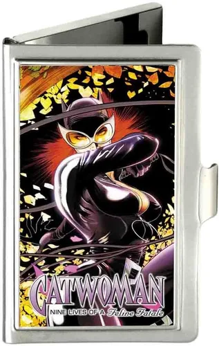 Vista 16 de Buckle-Down Tarjetero BATMAN ARKHAM ASYLUM Joker Pose Plata Cepillada - Pequeño