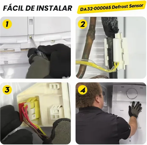 Vista 5 de DA32-00006S Reemplazo para sensor de descongelación de refrigerador Samsung