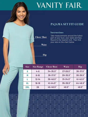 Vista 6 de Vanity Fair Conjunto de pijama modal Beyond Comfort para mujer (manga corta y larga)
