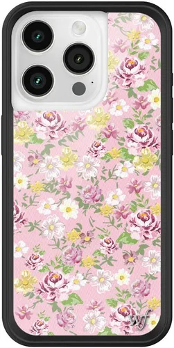 Vista 30 de Wildflower - Fundas compatibles con Apple iPhone 15 Pro Protector de goma negro, certificado de prueba de caída de 4 pies, propiedad de mujeres